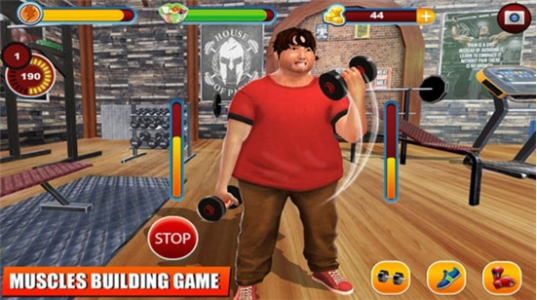 肥胖男孩在健身游戏安卓版