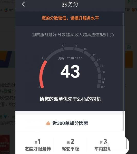 滴滴服务分有什么用处 滴滴服务分的查看与提升方法