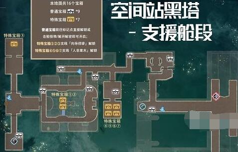 崩坏星穹铁道黑塔空间站支援舱段宝箱在哪 崩坏星穹铁道黑塔空间站支援舱段宝箱位置攻略